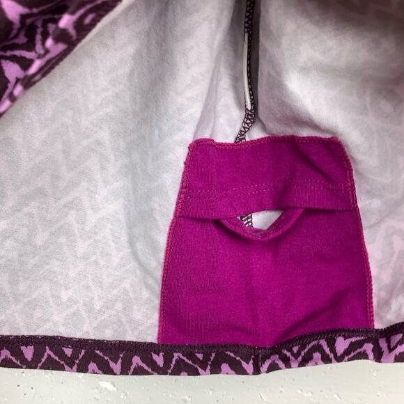 Prana Womens Cora Ikat Tank Dress Violet Sol Purple Built In Bra A-Line Size XS - Picture 11 of 11